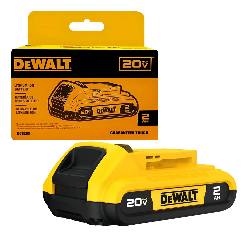 Bateria DEWALT 20 V Herramienta a Bateria 2.0 Ah / DEWALT-4-B-2-E