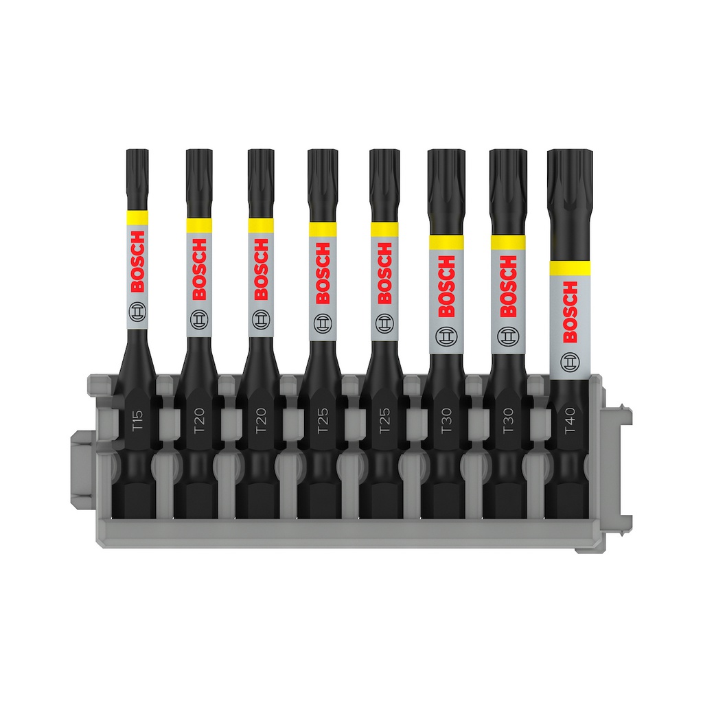Punta Torx T15-T20-T25-T30-T40 BOSCH / 8 UNIDADES / BOSCH-TABLA-ACC