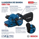 Lijadora de Banda 3X21 BOSCH GBS 750 / BOSCH-