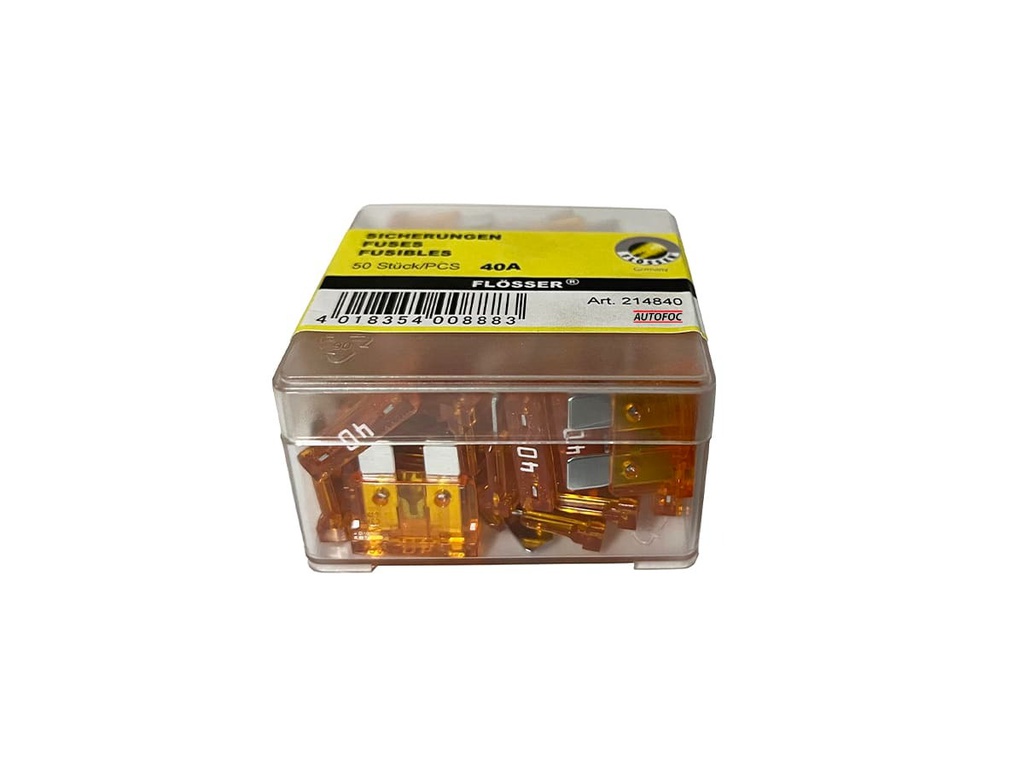 Fusible FLOSSER NORMAL Anaranjado / Uña / 40 Amp / BOSCH-
