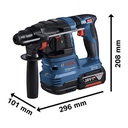 Martillo Perforador 2 KG GBH 185-LI / 2-BATERIA / BOSCH-