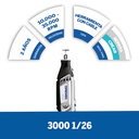 Moto Tool Dremel 3000 26 Accesorios / BOSCH-8-C-2-E