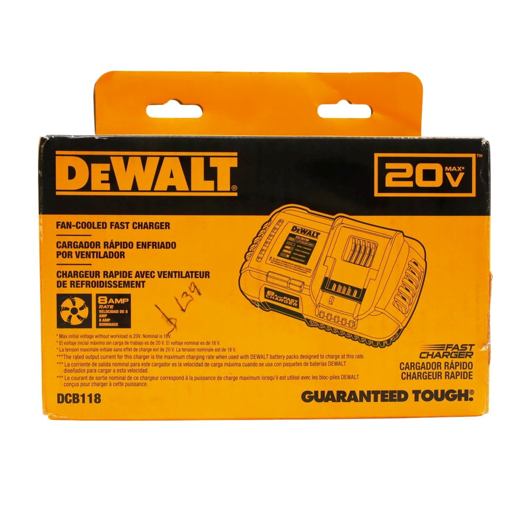 Cargador Bateria DEWALT 20/60 V / FLEXVOLT / 8 Amp HORA /  DEWALT-5-A-1-C