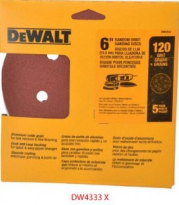 Lija Circular Gex Top 6" G120 DEWALT / DEWALT-6-E-4-B