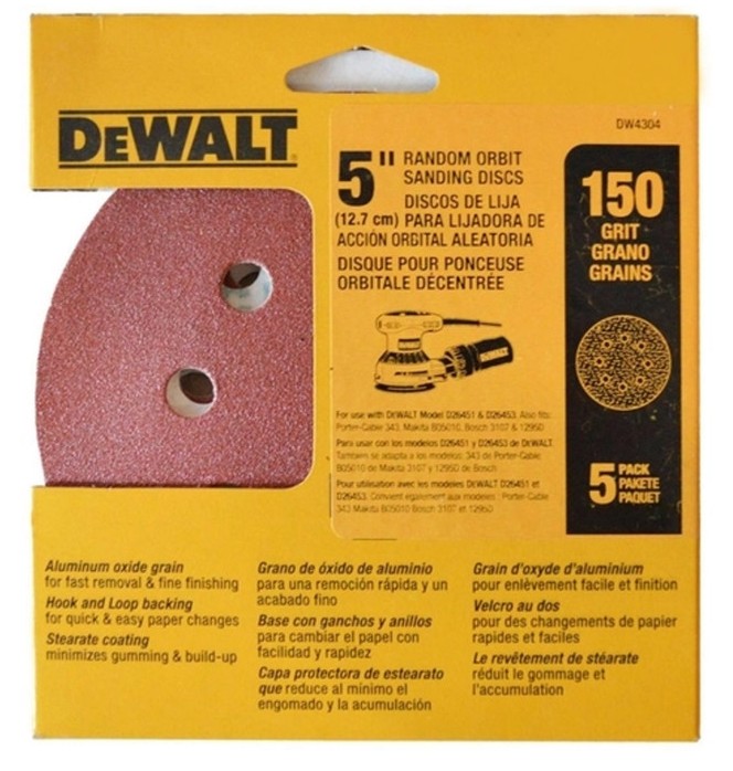 Lija Circular Gex Top 5" G150 / DEWALT-6-C-4-C