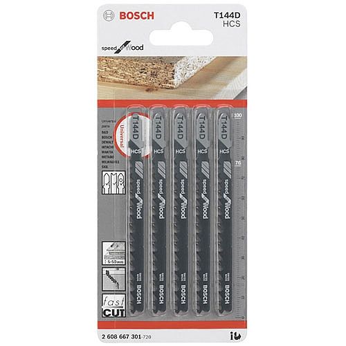 Sierra / 'Cuchilla para Caladora T144D 5U / BOSCH-10-D-2