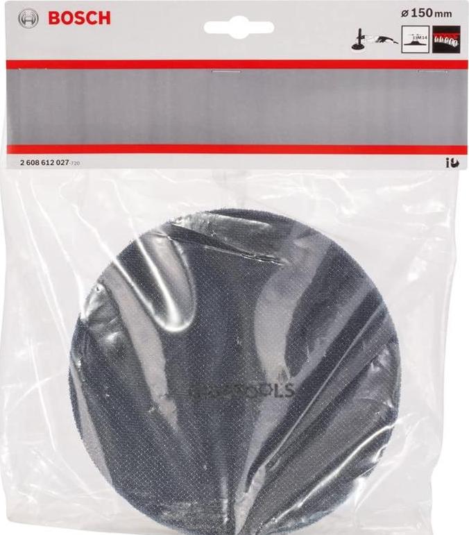 Plato de Hule 6" BOSCH ( Con Velcro ) Eje M14 / BOSCH- TABLA 7