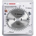 Disco Sierra Circular 7 1/4" 40D BOSCH / ECO / MADERA / Eje 20-16 mm ( 5/8" ) / BOSCH-TABLA-7