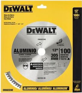 Disco Sierra Circular 12" DEWALT 100 Dientes Aluminio / Eje 5/8" 3/4" 1" DEWALT-2-Tabla-6