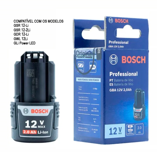 Bateria BOSCH 12 V / GBA 12V 2.0 Ah / BOSCH-5-D-1-A