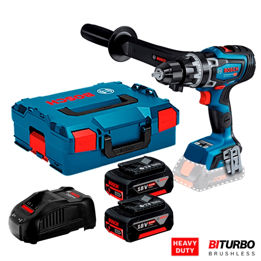 Taladro inalambrico 18V BOSCH GSB 18V-150 C + PERCUTOR / BITURBO / BOSCH-
