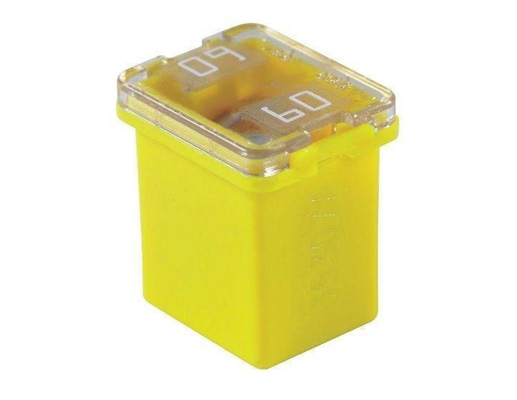 Fusible Amarillo / Tipo Caja / 60 Amp / FLOSSER / BOSCH-ECXIBIDOS