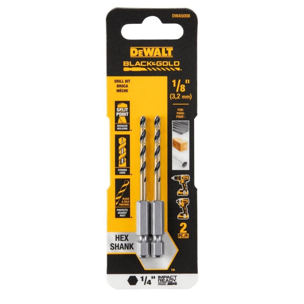 Broca Metal Madera / HEXAGONAL / 1/8" / DEWALT-Tabla-3