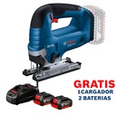 Sierra Caladora GST 185-LI / BARETOOL / GRATIS 2-BATERIA + 1-CARGADOR / BOSCH-14-B-1-C