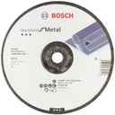 Disco abrasivo 9" Pulido metal Concavo / STANDARD / 9" X 1/4" X 7/8" (230 X 6 X 22.23MM) / BOSCH-