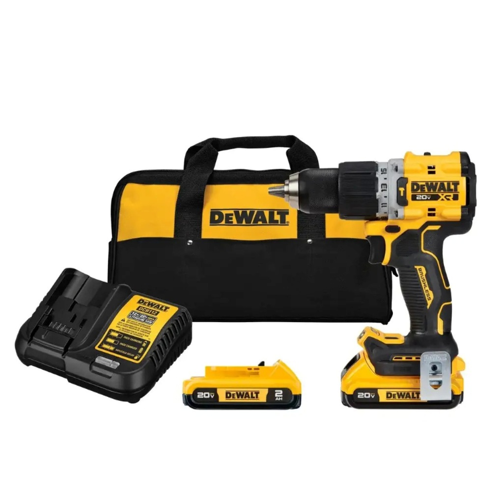 Taladro inalambrico 20 V DEWALT Lithium / Sin Carbones / Percucion / DEWALT-4-E-3-C