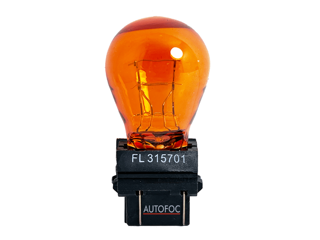 Bombilla Auxiliar FLOSSER ( 2 Contactos )/ 3157 27/7W / W2,5x16q / AMBAR / BOSCH-