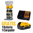 Router 1/4" DEWALT 20V / BARETOOL / GRATIS DCB204 + DCB1104 / DEWALT-