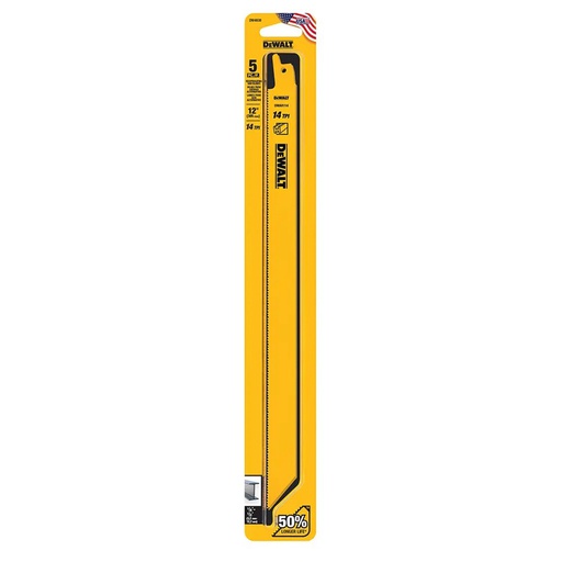 [DW4838] Sierra / 'Cuchilla Sable 12" DW4838  Metal 12" Largo / 5 Unidades / DEWALT-Tabla-4