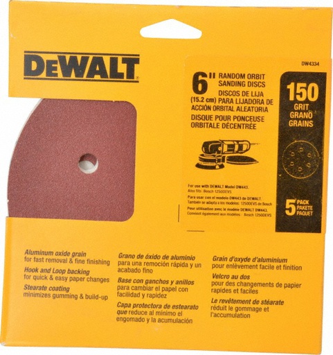[DW4334] Lija Circular Gex Top 6" G150 DEWALT / DEWALT-6-E-4-A
