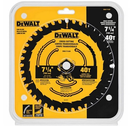 [DWA171440] Disco Sierra Circular 7 1/4" 40D DEWALT / DEWALT-Tabla-1