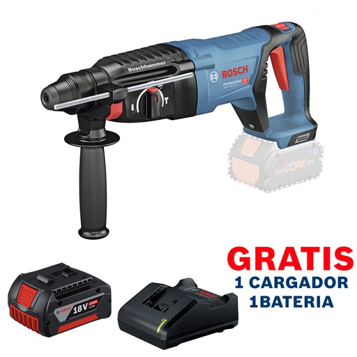 [1916-001-OF] Martillo Perforador 2 KG GBH 18V-26 D / BARETOOL / GRATIS 1-BATERIA + 1-CARGADOR / BOSCH-14-D-2-A