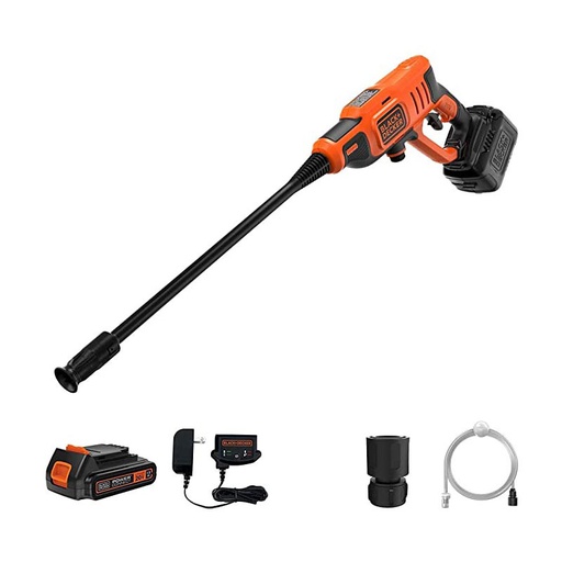 [BCPC20D1-B3] Hidrolavadora BLACK + DECKER BCPC20D1-B3 / 20 V / 350 PSI / DEWALT-