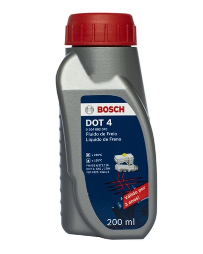 [0204082070] liquido de Freno DOT 4 / 200 ML / BOSCH-1-D-3