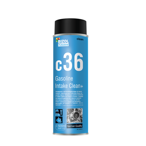 [80016] AEROSOLES TECNICOS C36 LIMPIADOR DE CUERPO DE ACELERACION Gasolina 400ML / BIZOL / BOSCH-EXHIBICIÓN