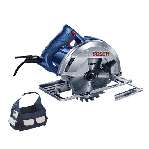 [16B3-MALETA] Sierra Circular BOSCH 7 1/4" GKS 150 1500 Watt / + BOLSO / Eje 20 mm / BOSCH-14-E-1(VENTANA 3)