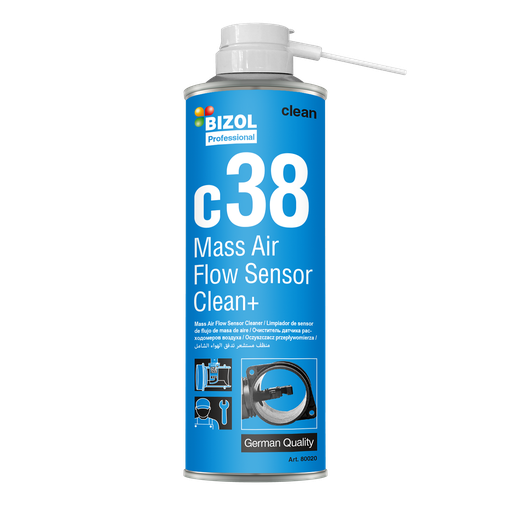 [80020] AEROSOLES TECNICOS C38 LIMPIADOR DE SENSOR DE MASA DE FLUJO DE AIRE 300ML / BIZOL / BOSCH-10-A-2