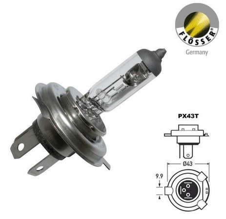 [323543] Bombilla FLOSSER / MOTO / HS1 / 12V / 35/35 W / P43T / BOSCH-PISO-1