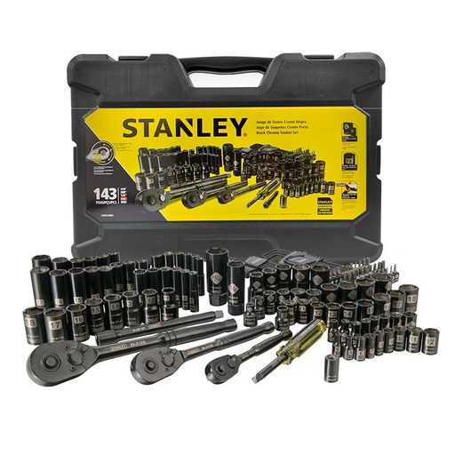 [STMT74084] Juego / Dados / Cubos de Mecanico / 143 Piezas / STANLEY / DEWALT-16-A-3-B-2