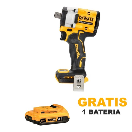 [DCF922B-OF1] Pistola de Impacto 1/2" DCF922B / BARETOOL / GRATIS DCB203 / DEWALT-(B2)-PISO-2