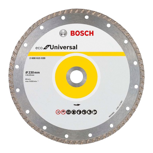 [2608615039] Disco de diamante 9&quot; BOSCH ECO Universal Rin Continuo / BOSCH-