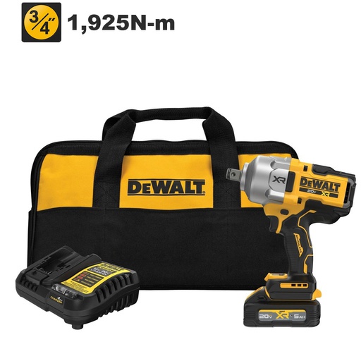 [DCF964GH1] Pistola de Impacto 3/4" DCF964GH1 / 1,925 Nm / 1- BATERIA  5 Ah / DEWALT-1-D-3-C / (B2)-17-C-2-A