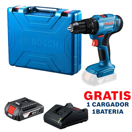 [19K9-1G1] Taladro inalambrico 18V BOSCH GSB 183-LI / BARETOOL / GRATIS 1- Bateria 1- Cargador / BOSCH-