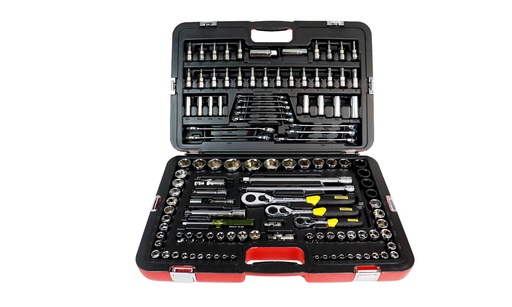 [R99-120LA] Juego / Dados / Cubos de Mecanico / 120 Piezas Racing STANLEY / DEWALT-17-D-3-B