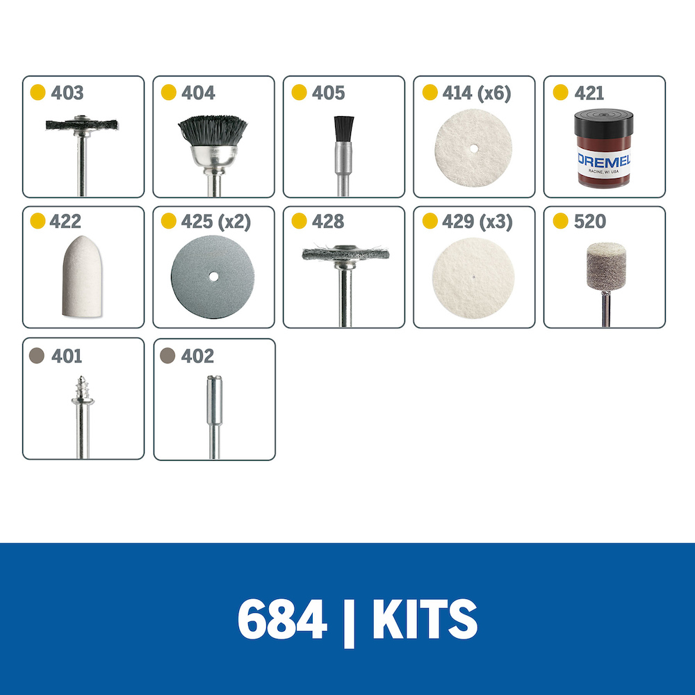 Kit Accesorios 20 Piezas Dremel DR684-01