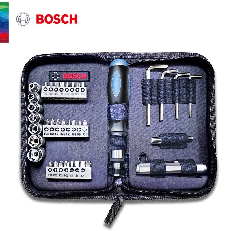 Juego de 27 Piezas Brocas y Puntas + DESTORNILLADOR / BOSCH-
