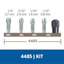 Juego de Collets Dremel DR4485 / BOSCH-