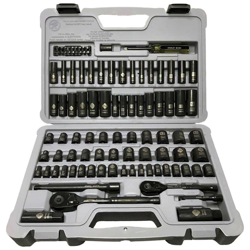 Juego / Dados / Cubos de Mecanico / 143 Piezas / STANLEY / DEWALT-