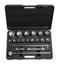 Juego / Dados / Corto 3/4&quot; / 19 Piezas 12 puntos / Pulgadas / STANLEY / DEWALT-