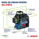 Nivel Laser GLL 3-80G Linea VERDE / BOSCH-