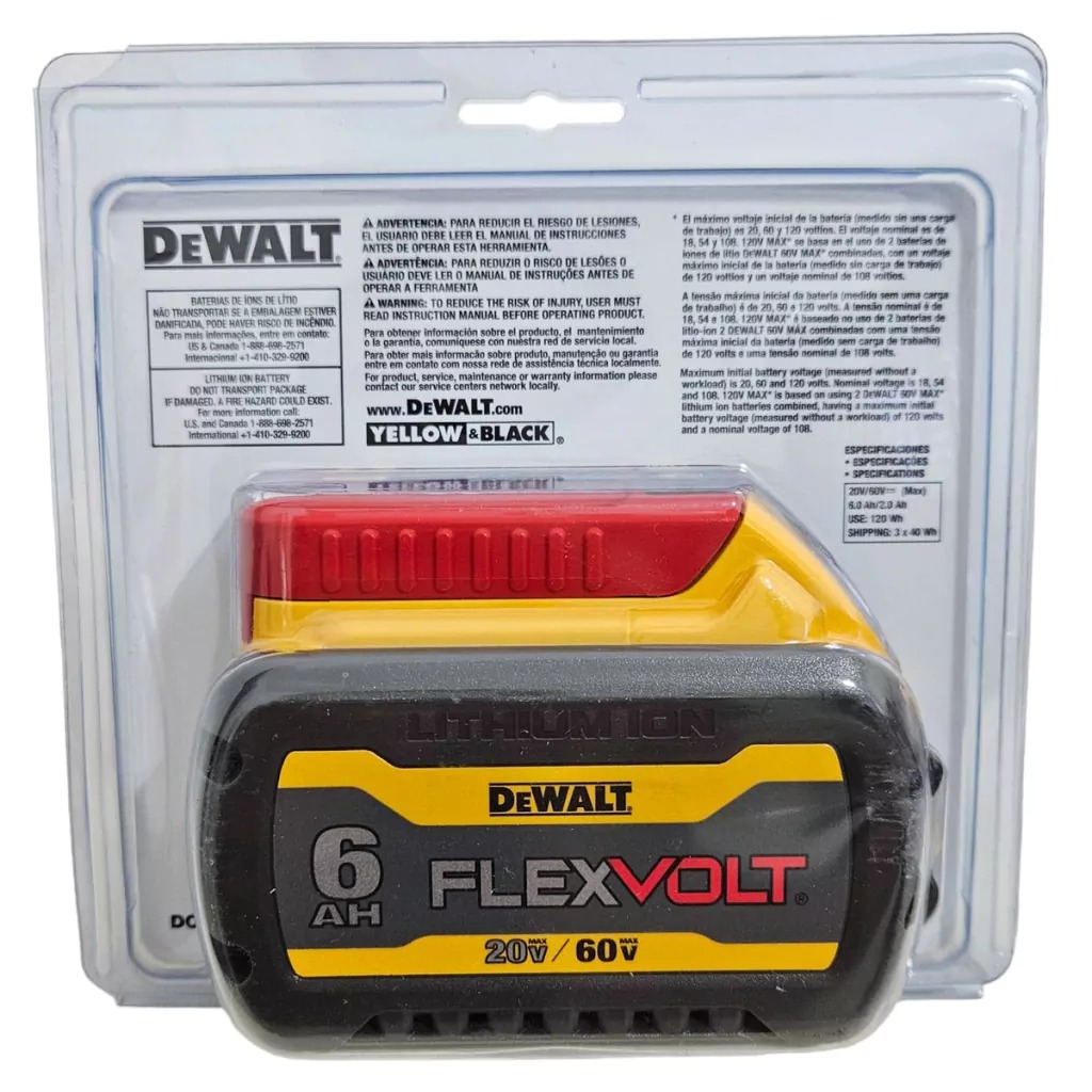 Bateria DEWALT 60V / 20V / 6 Ah / DCB606 / DEWALT-SALA VENTAS