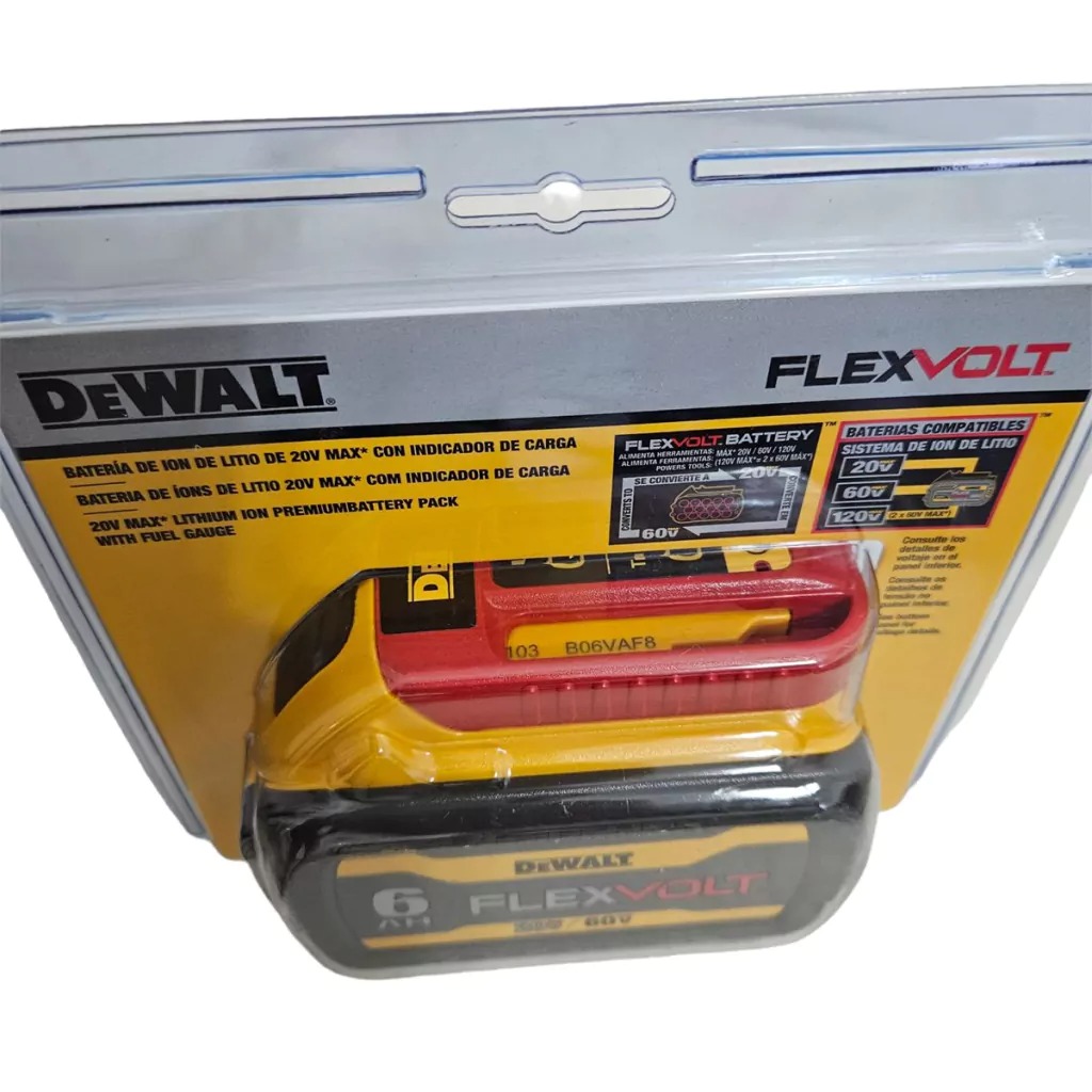 Bateria DEWALT 60V / 20V / 6 Ah / DCB606 / DEWALT-SALA VENTAS