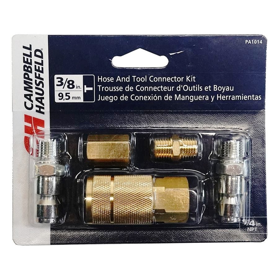 Compresor ACCE. Acople 3/8&quot; Rosca 1/4&quot; Juego MACHO / CAMPBELL HAUSFELD / DEWALT-