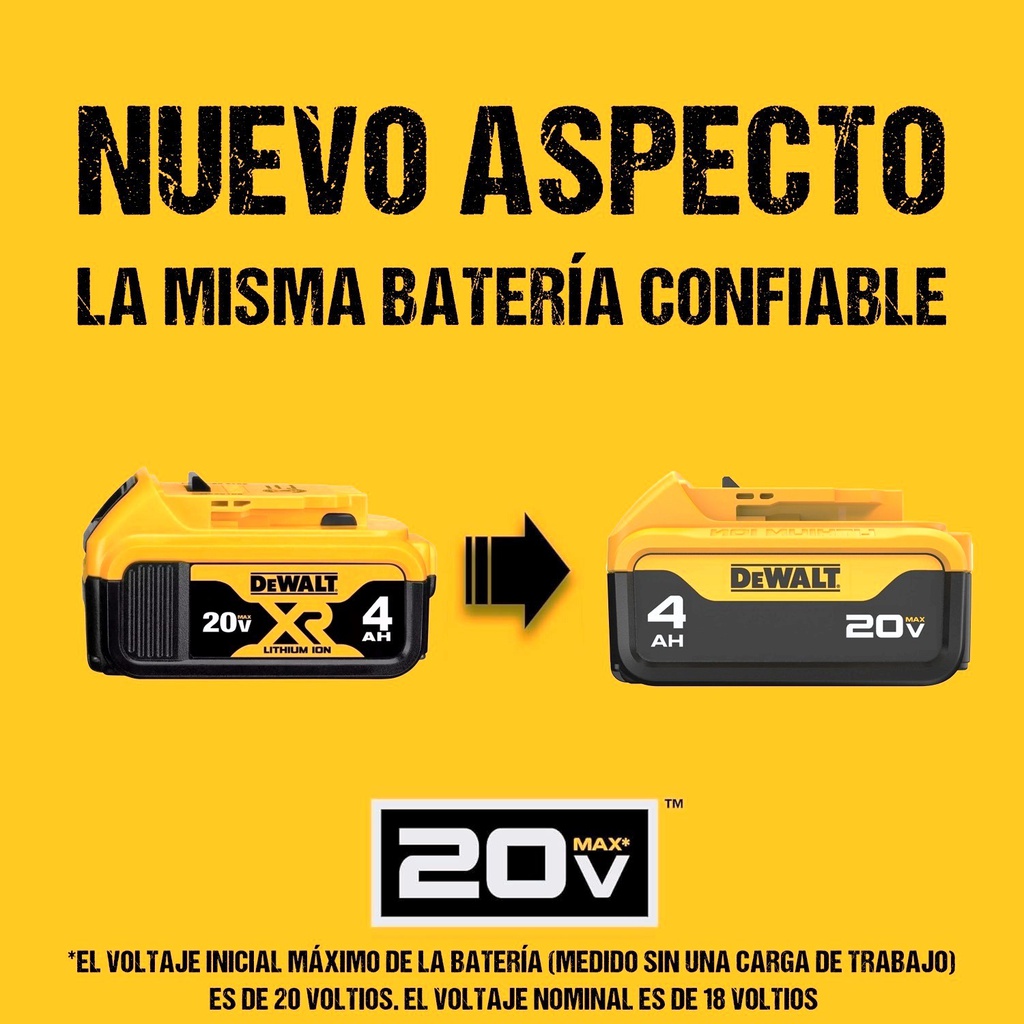 Bateria DEWALT 20 V / 4.0 Ah / DCB204 DEWALT / DEWALT-4-B-1-B