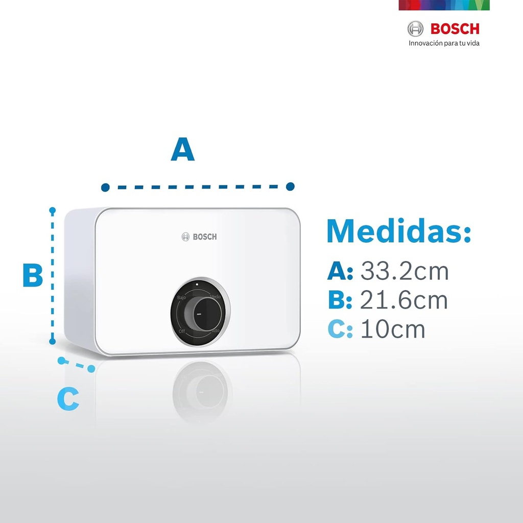 Calentador BOSCH / ELECTRICO DE PASO / TRONIC 3000 Pro / 220V / 9.5 kW /  1 Servicio / ANALOGO / BOSCH-