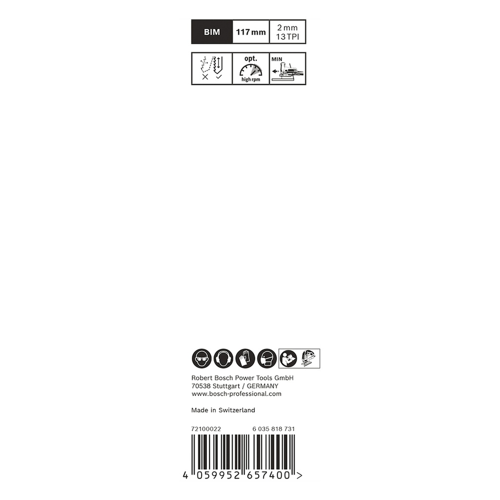 Sierra / 'Cuchilla para Caladora T308B 2Uni / LAMINADOS / EXPERT / BOSCH-